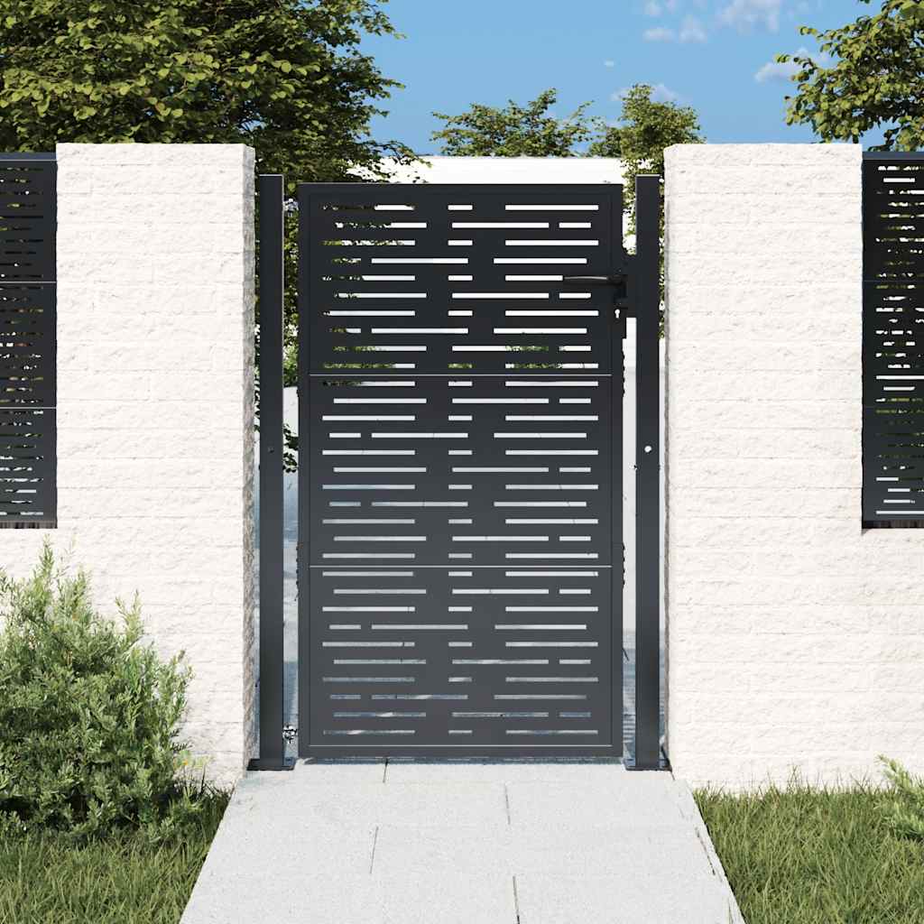 VidaXL låge 100x150 cm med firkantet stål antracit