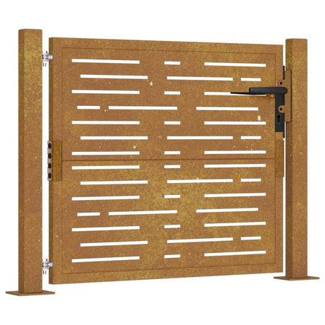 Vidaxxl port firkantet 100x75 cm corten stål