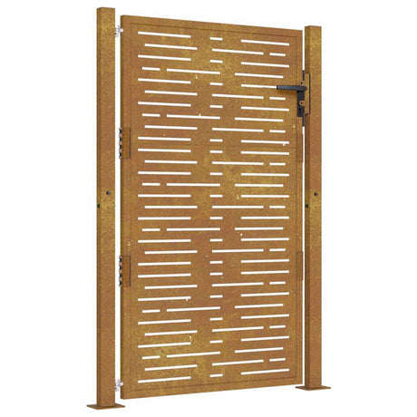 Vidaxxl port firkantet 100x125 cm corten stål