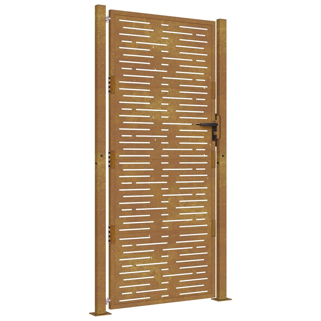 Vidaxxl gate 100x175 cm square corten steel