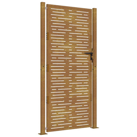 Vidaxxl gate 100x175 cm square corten steel