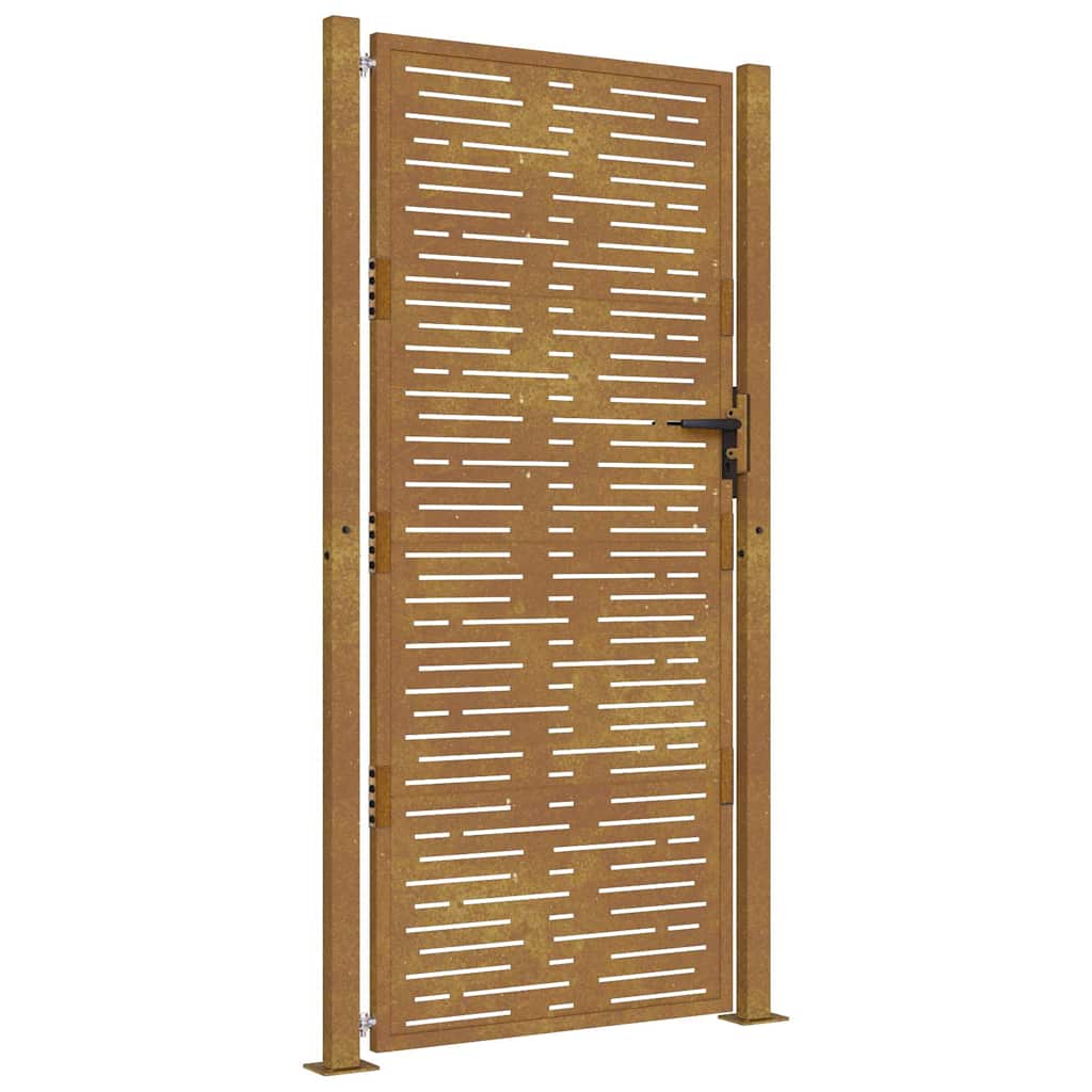 Vidaxxl låge 100x200 cm firkantet cortenstål