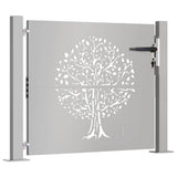 Vidaxl Poort 105x105 cm Trædesign Cortenstaal