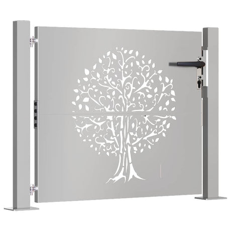 Vidaxl Poort 105x105 cm Trædesign Cortenstaal