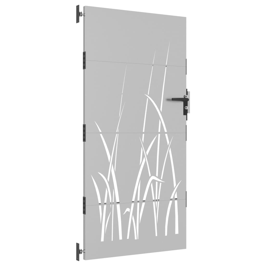 Vidaxxl låge 85x175 cm græsdesign cortenstål