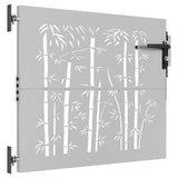 Vidaxl Poort 85x75 cm bambusdesign Cortenstaal