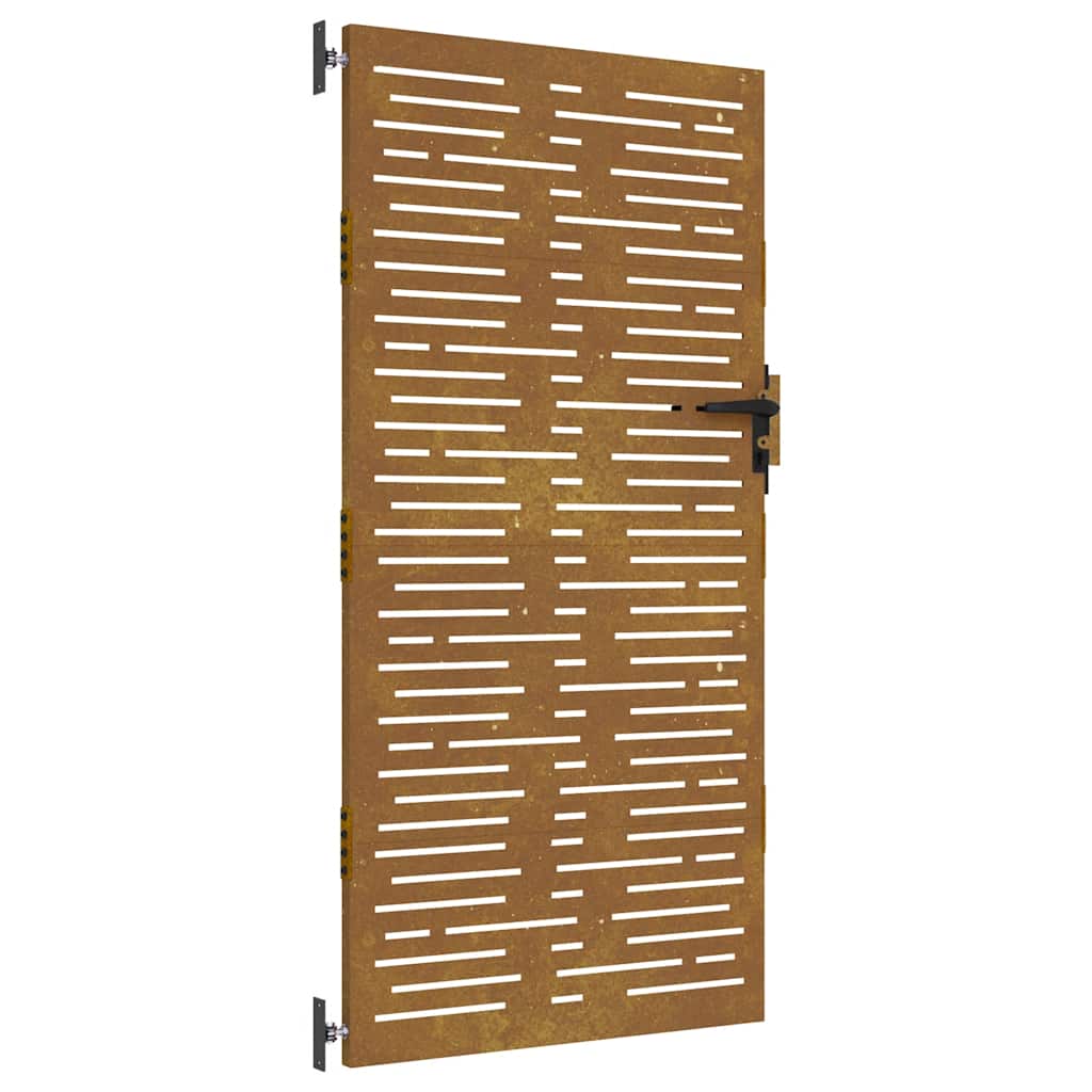 Vidaxxl låge 85x175 cm firkantet corten stål