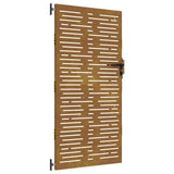Vidaxxl låge 85x175 cm firkantet corten stål