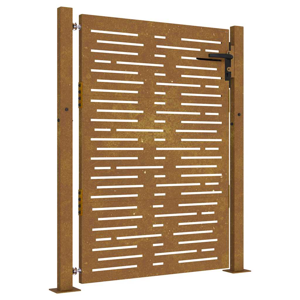 Vidaxxl låge 100x125 cm firkantet corten stål