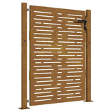 Vidaxxl låge 100x125 cm firkantet corten stål