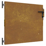 Vidaxl poort 85x125 cm cortenstaal