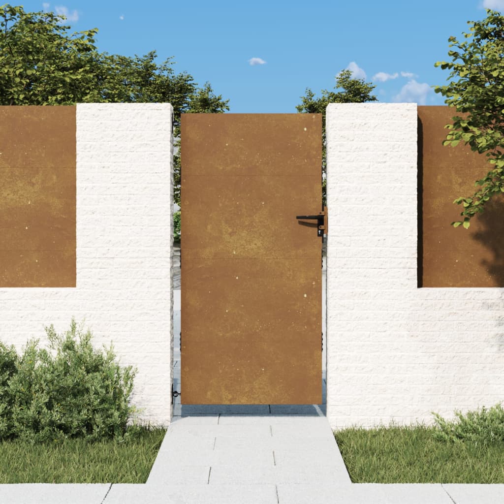 Vidaxl Gate 85x200 cm Corten Steel