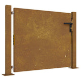 Vidaxl poort 100x75 cm cortenstaal