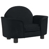 Vidaxl Dog Basket 66x40x45 cm Velvet Black