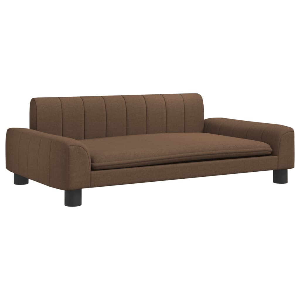 Vidaxl hund seng 90x53x30 cm stof brun