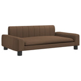 Vidaxl hund seng 90x53x30 cm stof brun