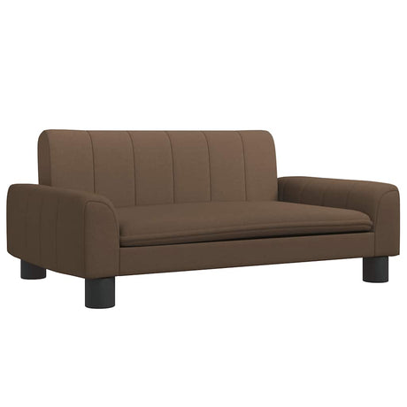 VidaXL hundeseng 70x45x30 cm stof brun