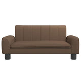 VidaXL hundeseng 70x45x30 cm stof brun