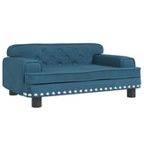 Vidaxl Dog Basket 70x45x30 cm Velvet Blue