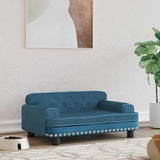 Vidaxl Dog Basket 70x45x30 cm Velvet Blue