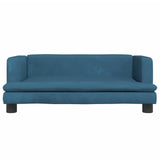Vidaxl Dog Basket 80x45x30 cm Velvet Blue