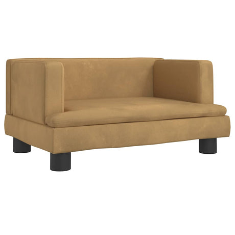 VIDAXXL HUND BED 60X40X30 CM Velvet Brown