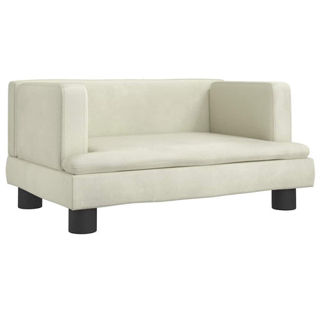 VIDAXXL HUND BED 60X40X30 cm fløjlcreme farvet