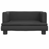 VIDAXXL HUND BED 60X40X30 cm Kunstig læder sort