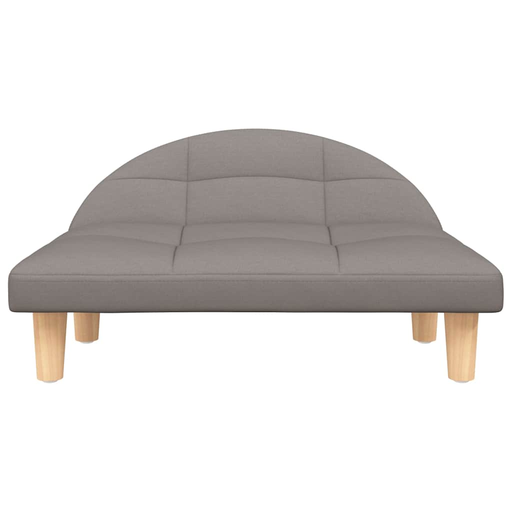 VidaXL dog bed 70x52x30 cm fabric taupe