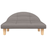 VidaXL dog bed 70x52x30 cm fabric taupe