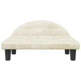 Vidaxl Dog Basket 70x52x30 cm fløjlcreme -farvet