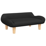 VidaXL hundeseng 70x40x24 cm stof sort