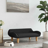 VidaXL hundeseng 70x40x24 cm stof sort