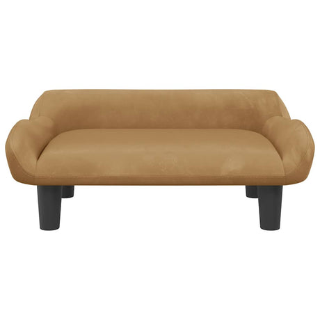 Vidaxl Dog Basket 70x40x24 cm Velvet Brown