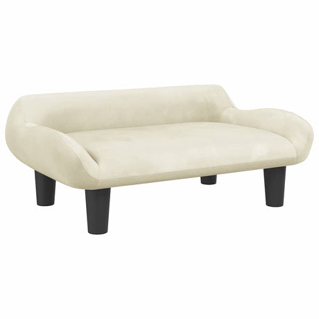 Vidaxl Dog Basket 70x40x24 cm fløjlcreme -farvet
