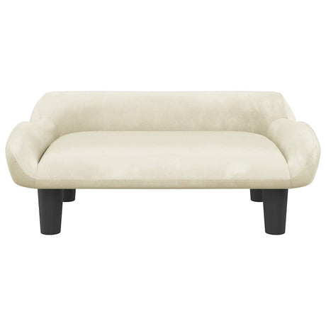 Vidaxl Dog Basket 70x40x24 cm fløjlcreme -farvet