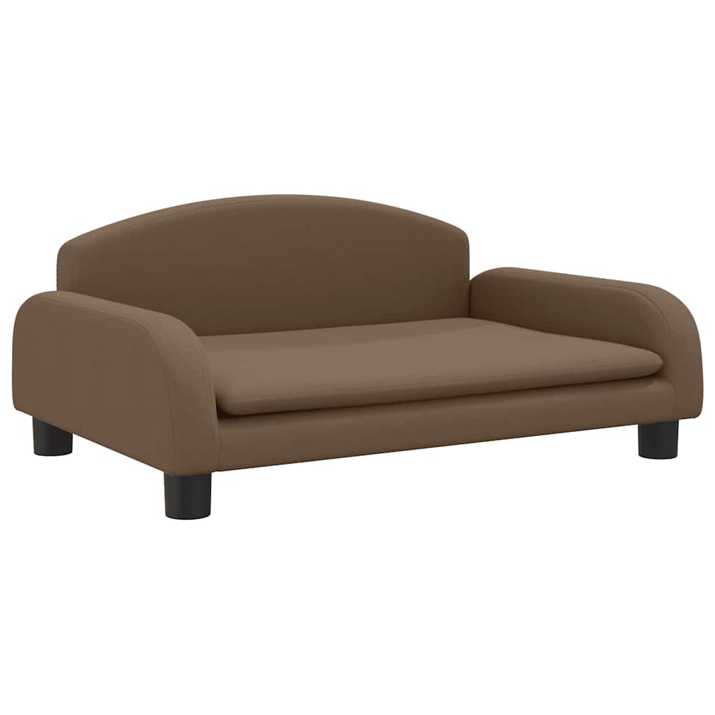 VidaXL hundeseng 70x45x30 cm stof brun
