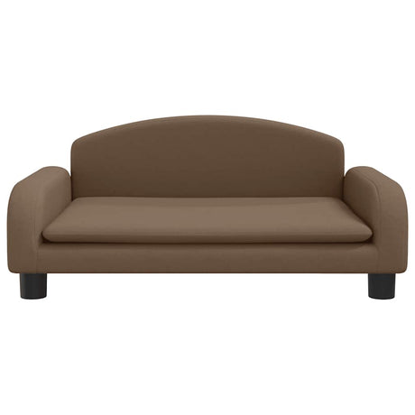 VidaXL hundeseng 70x45x30 cm stof brun