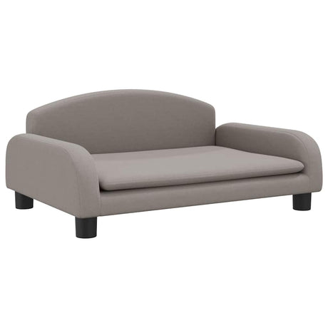 VidaXL hundeseng 70x45x30 cm stof taupe
