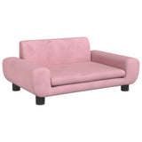 Vidaxl Dog Basket 70x45x33 cm Velvet Pink