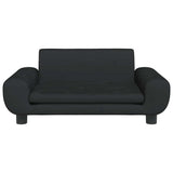 Vidaxl Dog Basket 70x45x33 cm Velvet Black