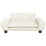 VIDAXXL Dog seng 70x45x33 cm fløjlcreme farvet
