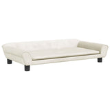 Vidaxl Dog Basket 100x50x21 cm fløjlcreme -farvet