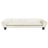 Vidaxl Dog Basket 100x50x21 cm fløjlcreme -farvet
