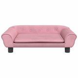 VidaXL hundeseng 70x48x22 cm fløjlsrosa