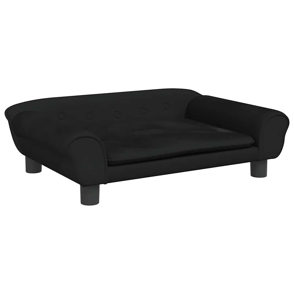 VidaXL hundeseng 70x48x22 cm fløjlssort