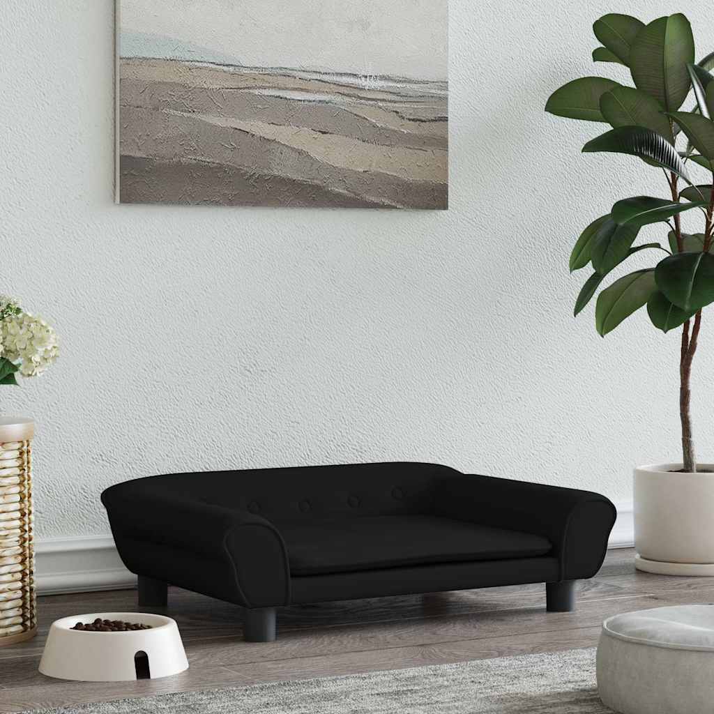 VidaXL hundeseng 70x48x22 cm fløjlssort