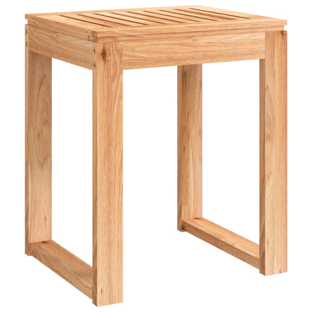 Vidaxl badeværelse afføring 40x30x46 cm solid valnødstræ