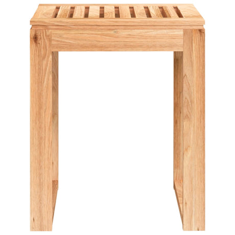 Vidaxl badeværelse afføring 40x30x46 cm solid valnødstræ