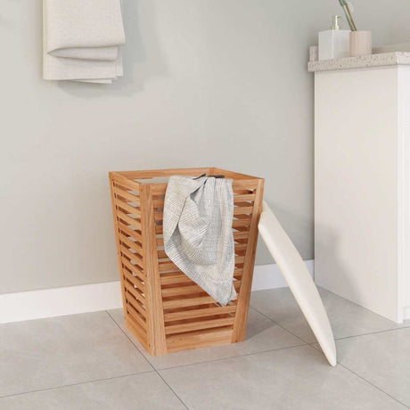 Vidaxl badeværelse afføring 40.5x40.5x56 cm fast valnødstræ